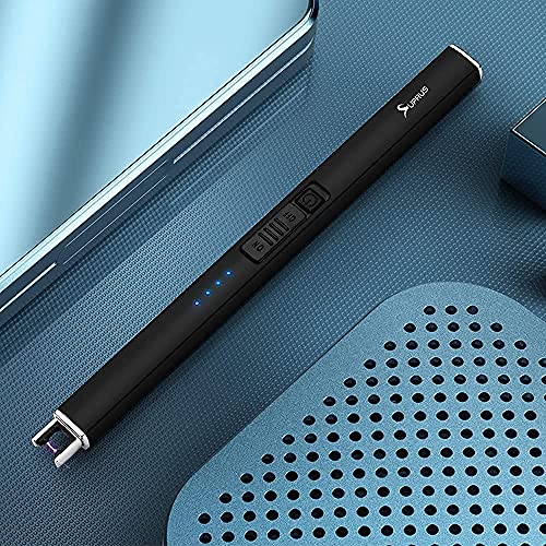 USB Rechargeable Arc Lighter for Candle BBQ Camping Black