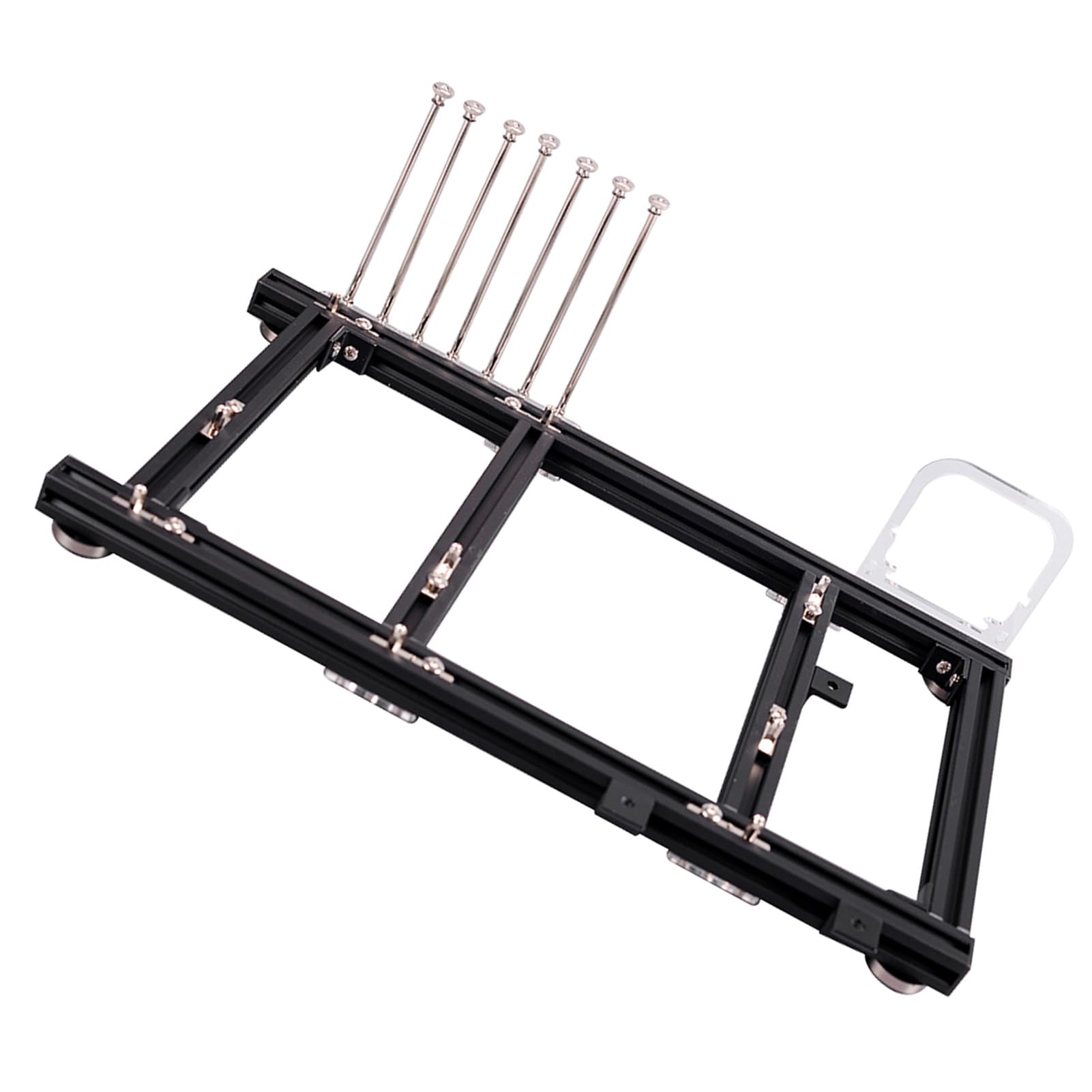Generic Obudowa Komputera ATX DIY Otwarta Rama Stop Aluminium Lekka Platforma Testowa do Podkręcania Czarna