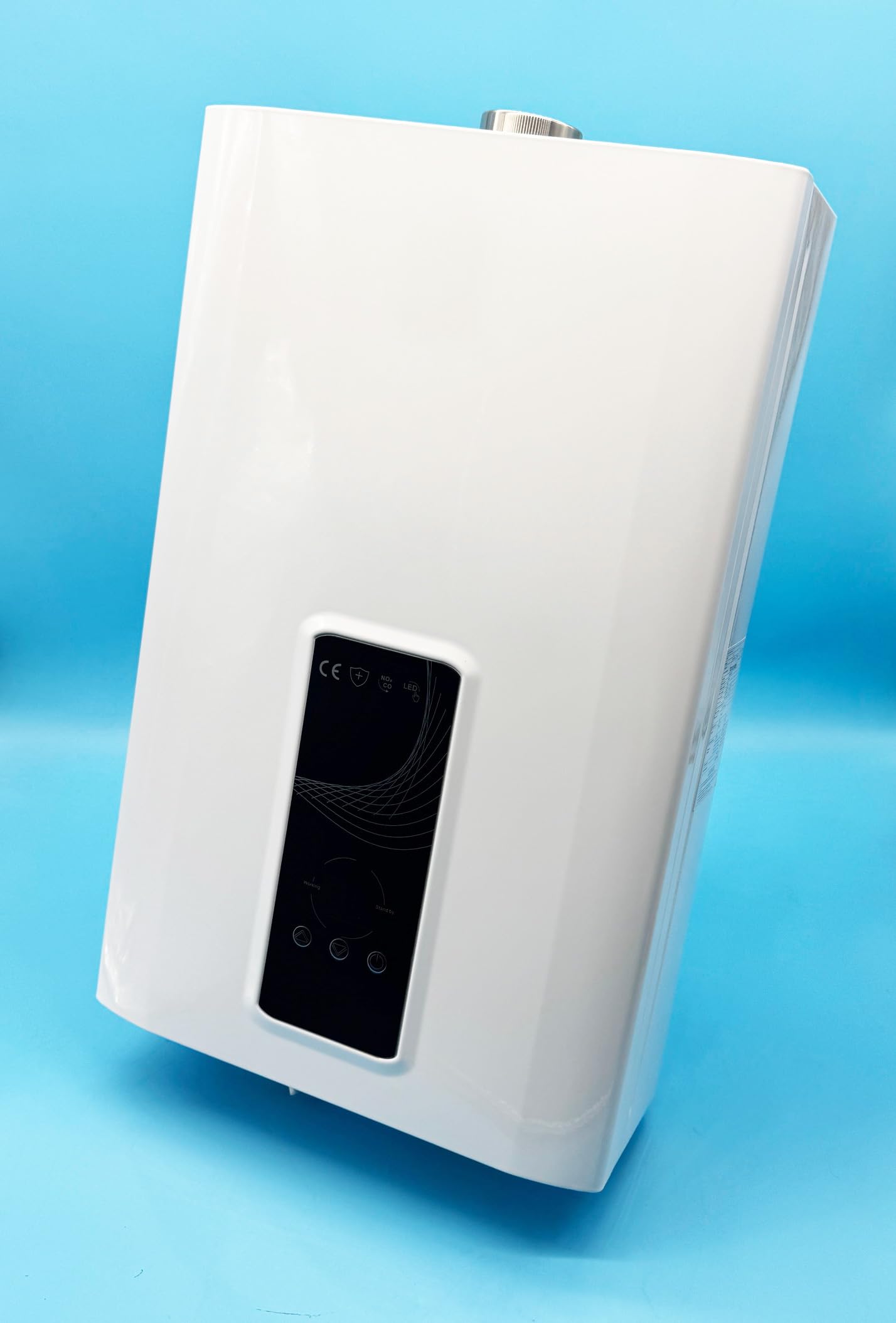 Calentador de Agua Domestico para Instalcion en Interior de Vivienda | Calentador de 10 Litros Con Camara Estanca | Automatico | Bajas Emisiones de NOx | Diseño Slim (Gas Natural 10 Litros)