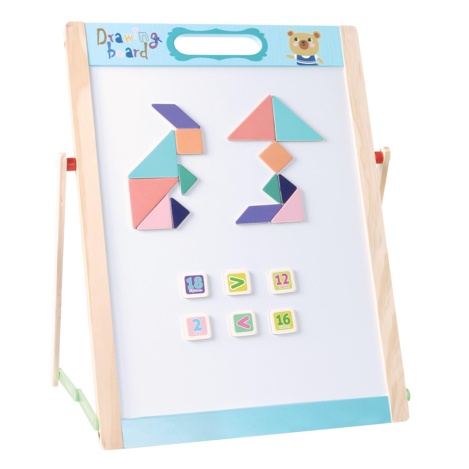 Bino world of toys 70604 Pizarra Doble Cara Multicolor