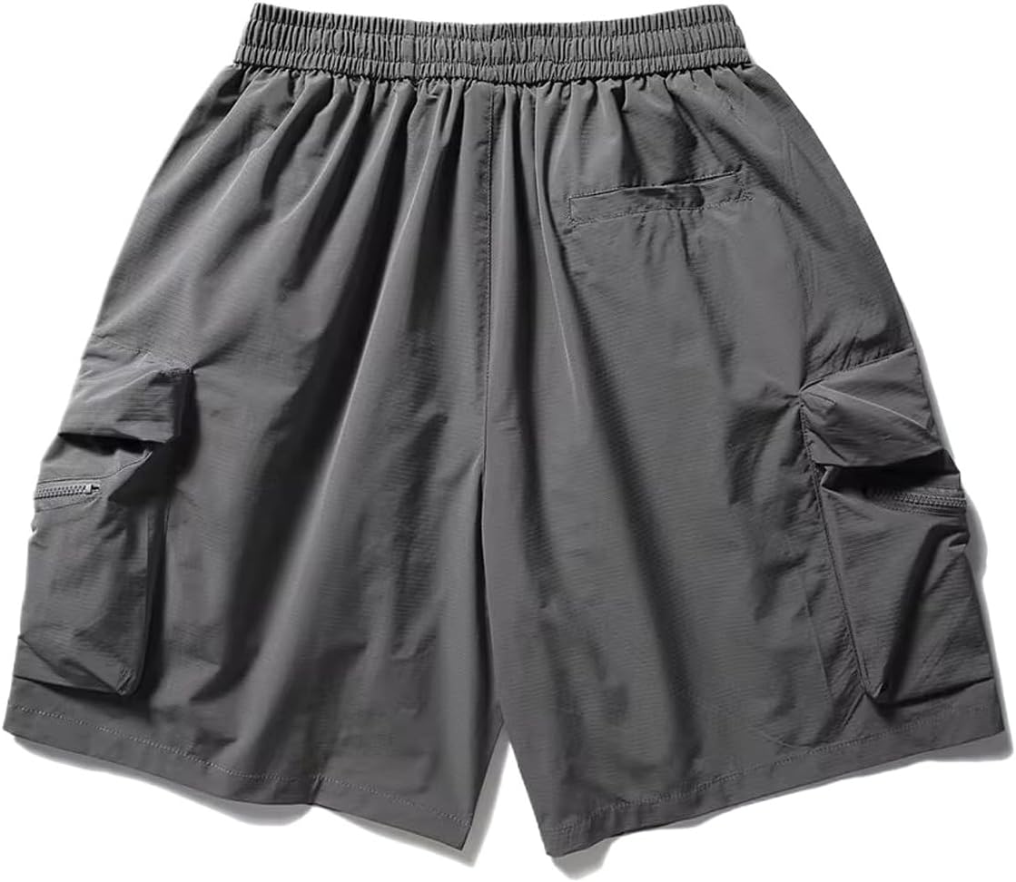 Japanese Streetwear Big Pocket Cargo Shorts Men Clothing Outdoor Hip Hop Baggy Pants Harajuku Casual Pants