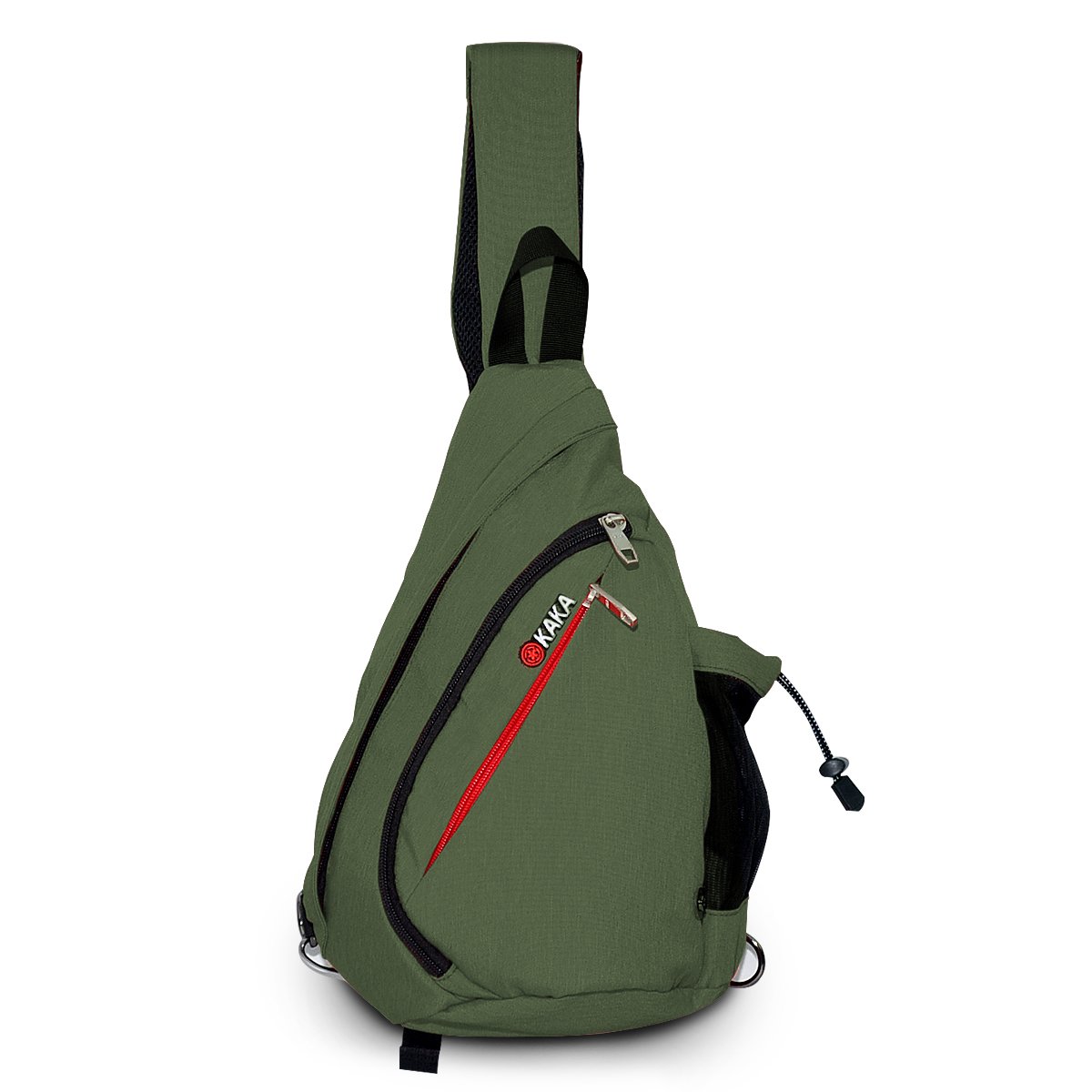 Sling Bag Chest Pack Shoulder Unbalance Sack Fanny Gym Backpack Satchel Outdoor Rucksack Adjustable Shoulder Strap Exchange Shoulder for Travel Cycling Hiking Nylon Multi-Colored