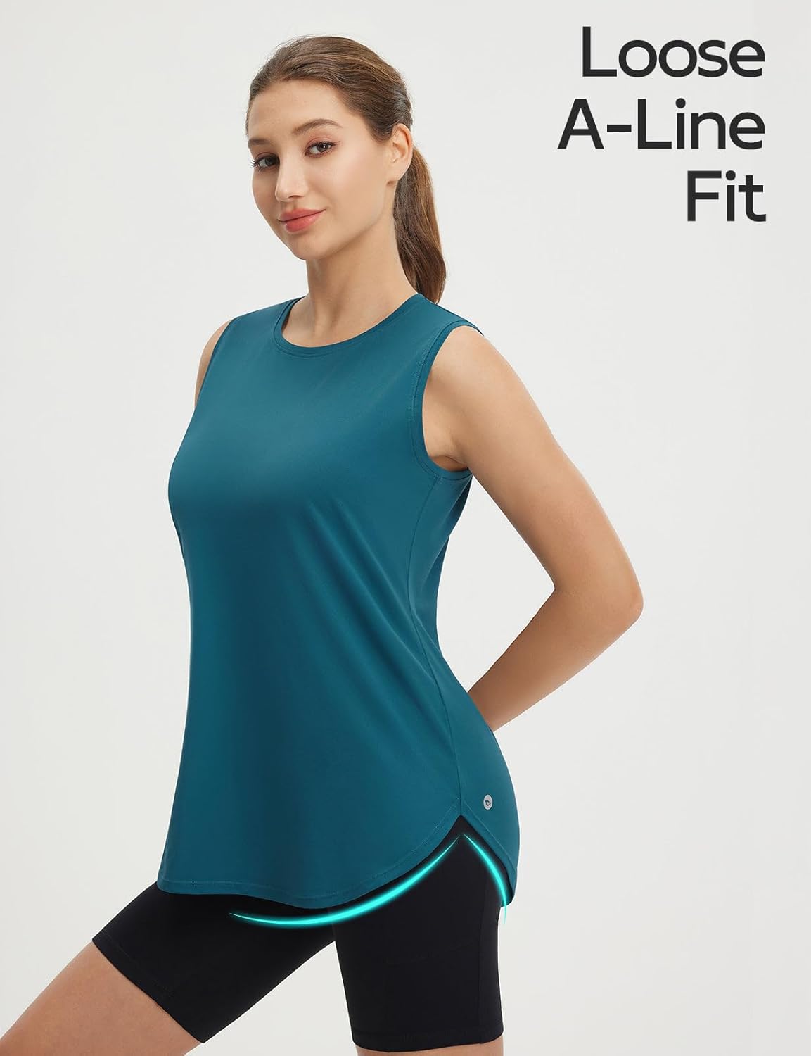 baleaf Women's Sleeveless Workout Tank Tops Lightweight UPF50+ Soft Loose Fit Athletic Yoga Running Gym Shirts - Image 5