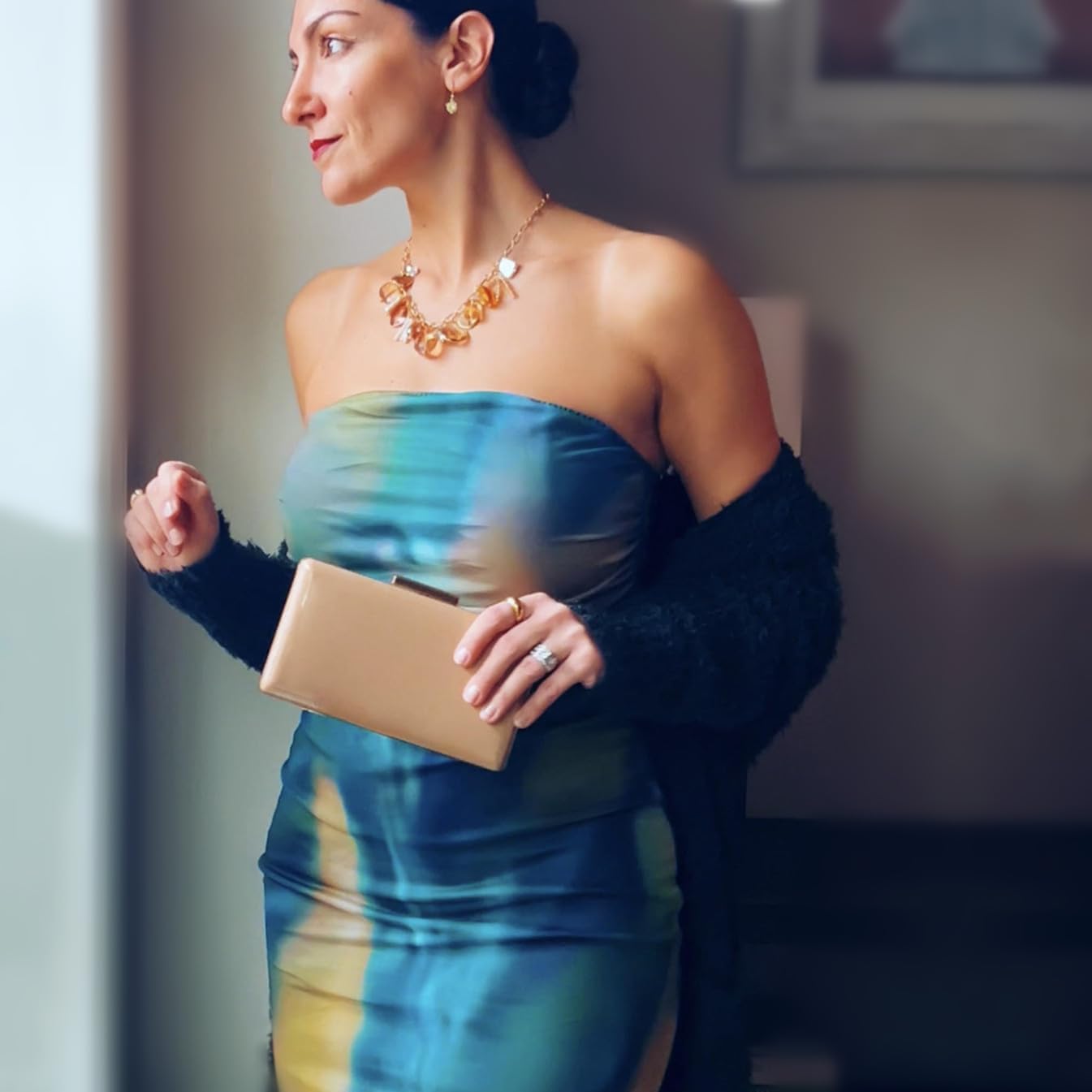 Dasein Women Evening Purses Clutch Bags Formal Party Clutches Wedding Purses Cocktail Prom Handbags - Image 2