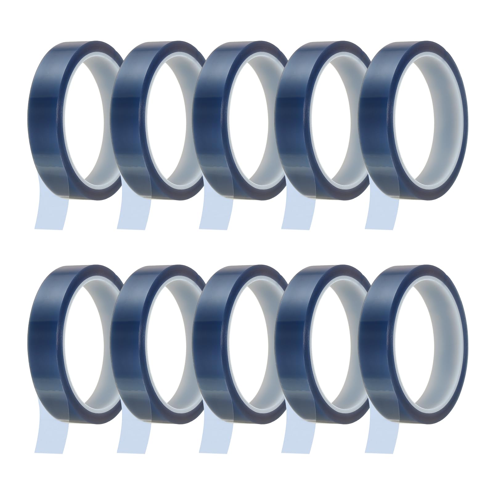 sourcing map 10 Rolls Heat Tape, 20mm x 33m(108FT) No Residue High-Temperature Resistant Tape Heat Transfer Tape for Sublimation Electronics 3D Printing Soldering, Light Blue — image 1