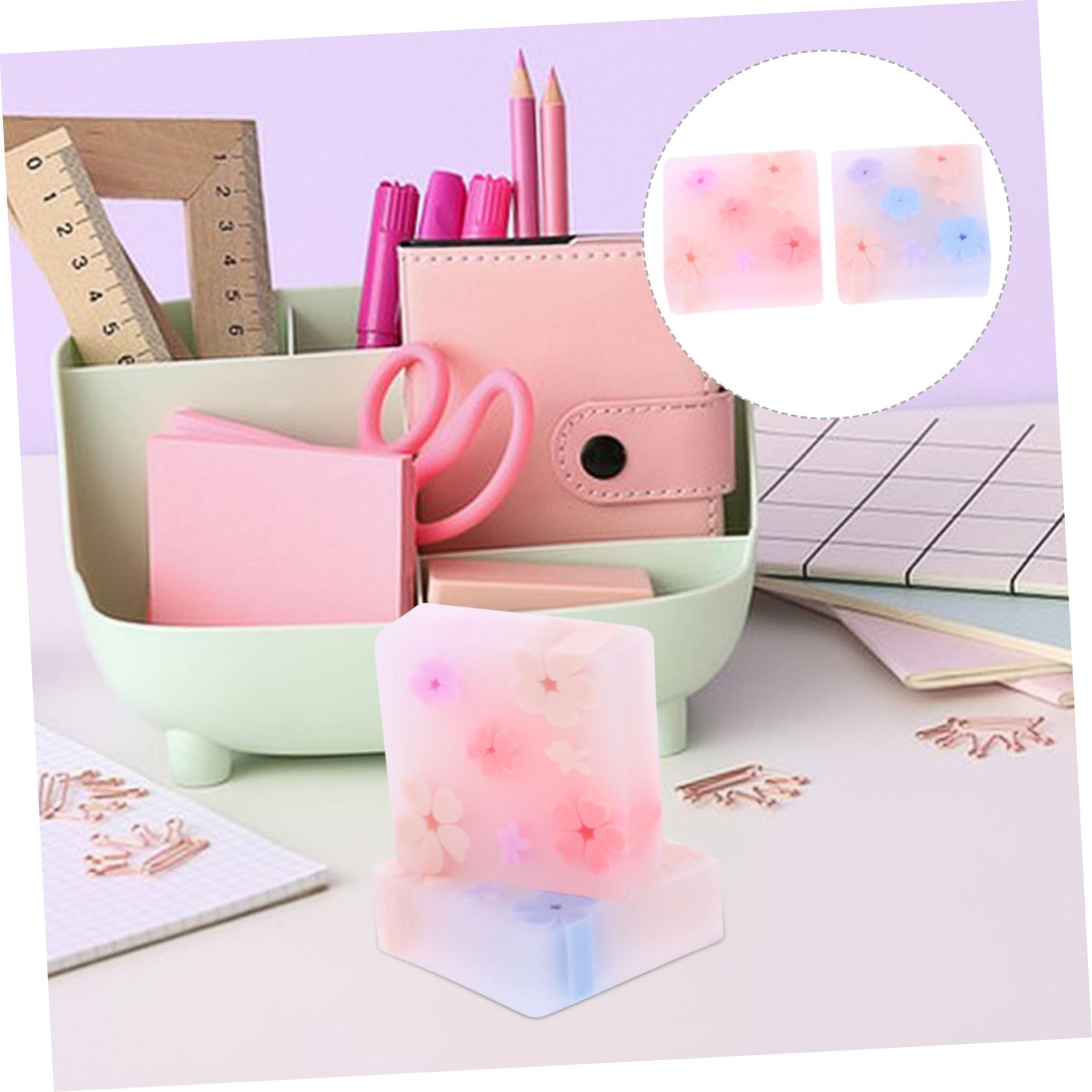 Gommes Jelly 32 Pièces en TPR, Gomme Effaçable pour Écriture