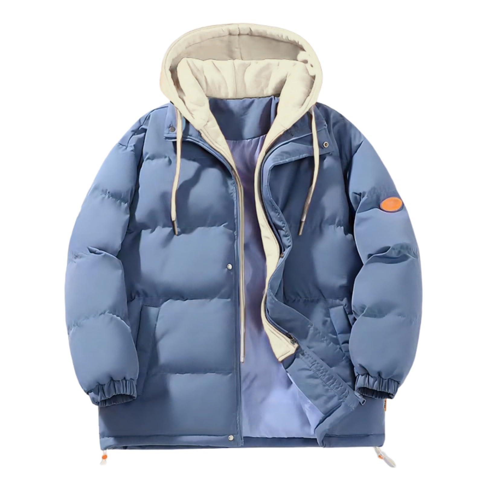 Genérico Płaszcz damski wyprzedaż zimowa pikowana gruba wełniana kurtka damska z kieszeniami slim fit wodoodporna kurtka outdoorowa kurtka polarowa kurtka zimowa