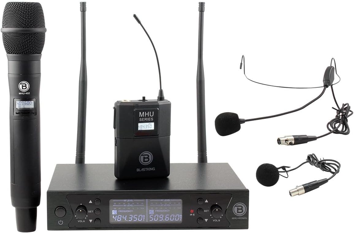 Blast King MHU402MHL Blastking Handheld Lav Headset Wireless