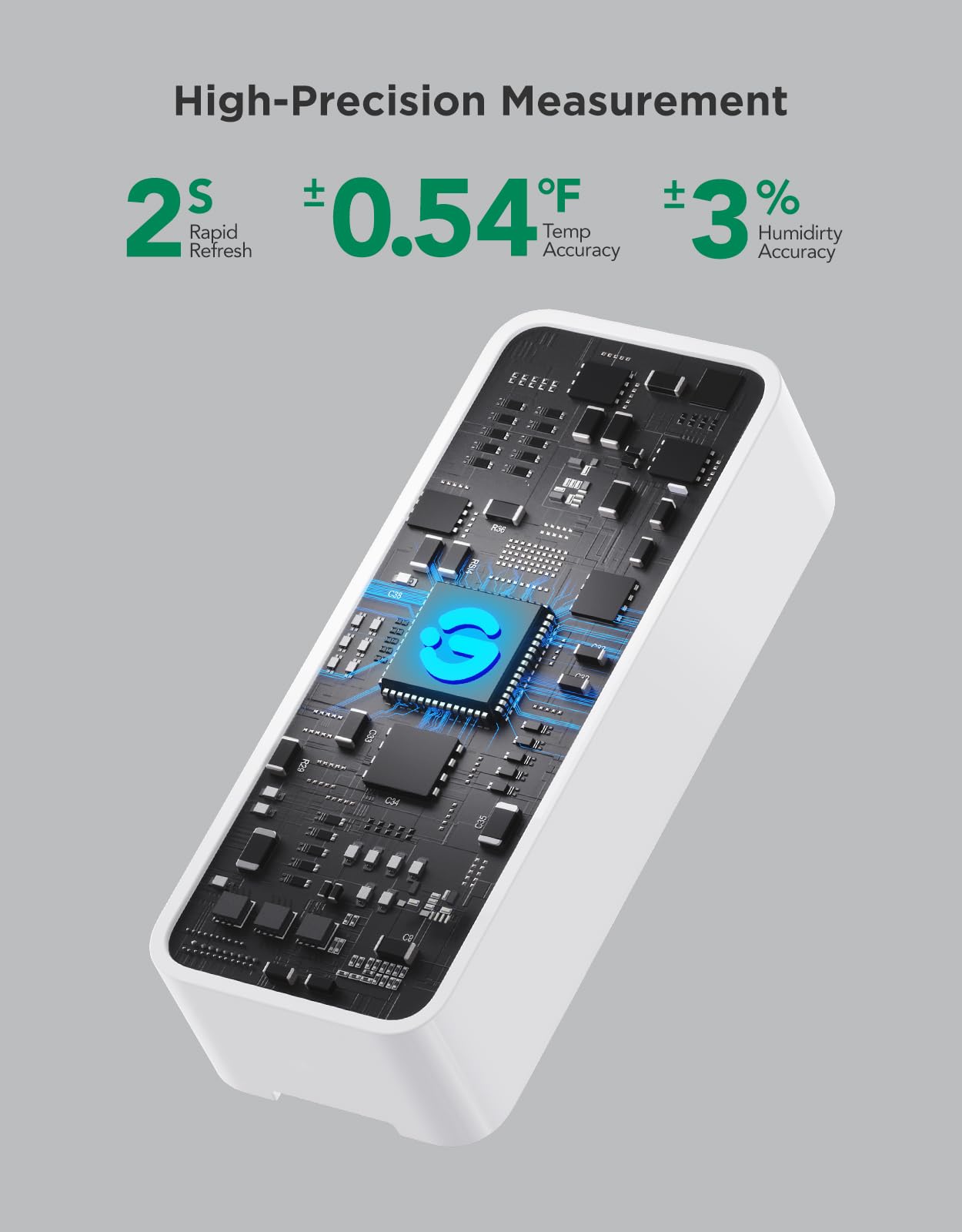 GoveeLife Termómetro higrómetro WiFi, paquete de 6, sensor inteligente de temperatura de humedad con notificaciones de aplicación, 2 años de exportación de almacenamiento de datos gratuito, humedad de