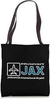 Jacksonville International Airport Florida Jax GPS Location Tote Bag