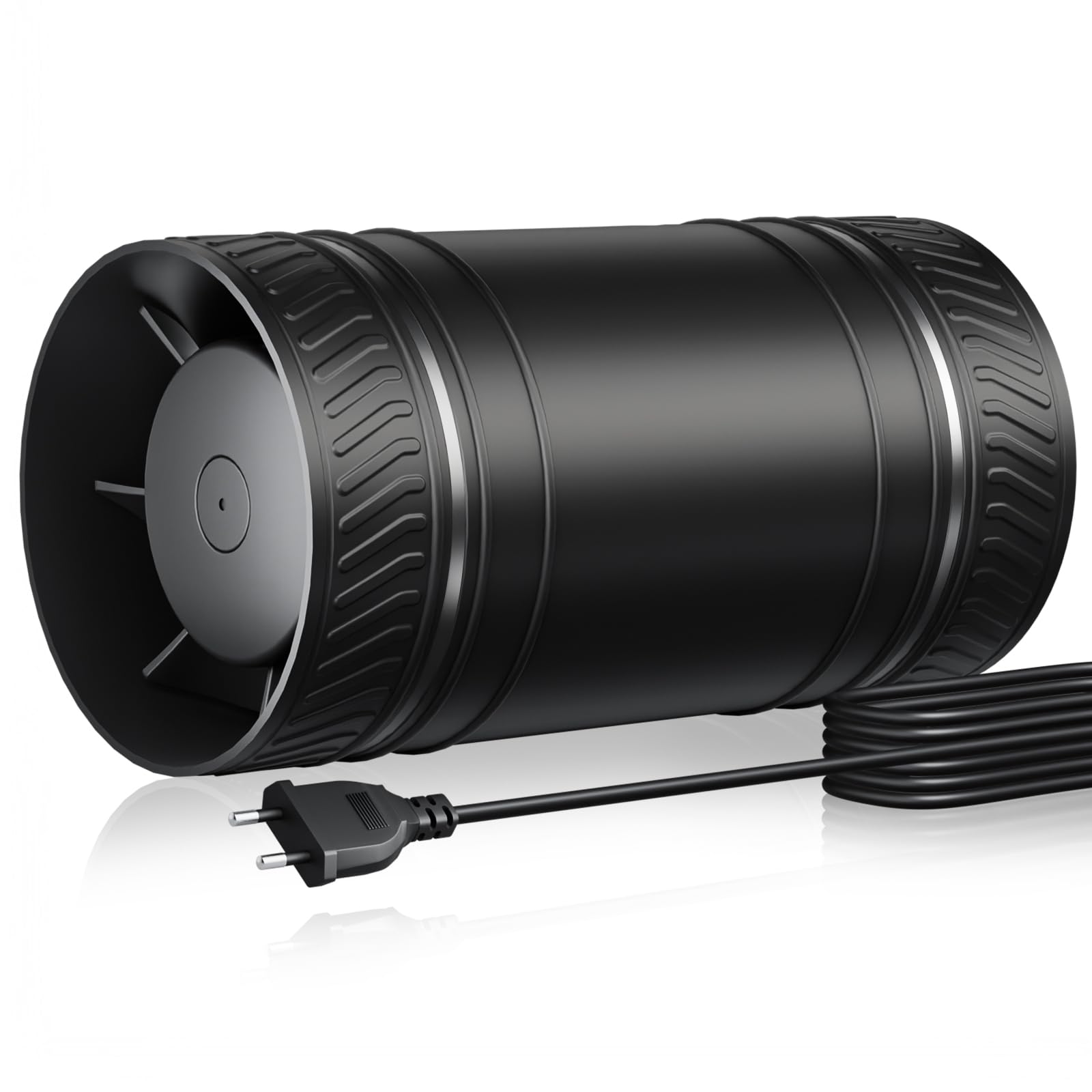 MOCINE Ventilateur en ligne 100 mm, extracteur d’air de conduit haute efficacité, fonctionnement silencieux – idéal pour la ventilation de la cave, la salle de bain, la cuisine et le camping-car