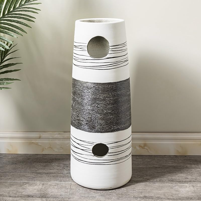 Pedestal Sinks Ceramic Column Sink Wash Basin Floor-Standing Home Balcony Bathroom (A)