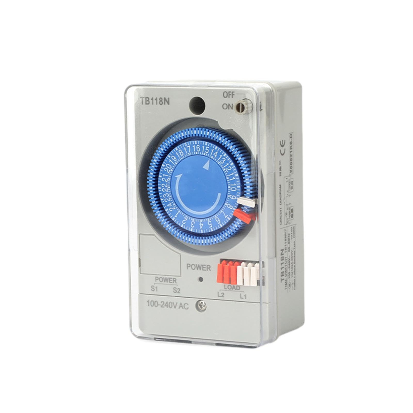 Minuteur mécanique avec protection du circuit pour éclairage intérieur