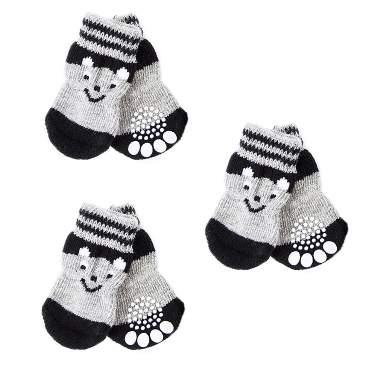 Kisangel 9paare rutschfeste Hundesocken Für Kleine Hunde Gemütliche Baumwollsocken Für Indoor-pfotenpflege Anti-rutsch Design Süße Motive Für Glattböden