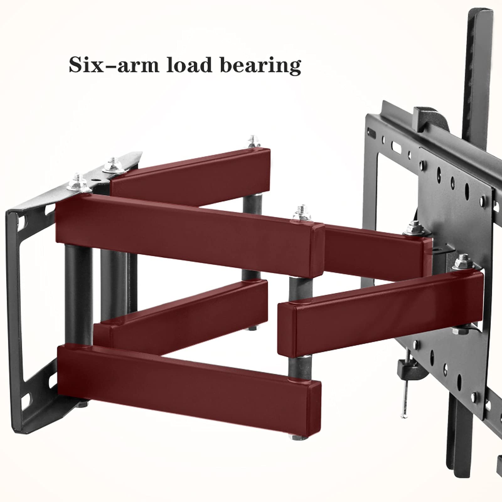 tv Stand Parete universale a sei braccio montata TV Staffa Tilt di estensione girevole a movimento completo TV Montare, adatti per la maggior parte dei 40 TV a 40 "-75" con max VESA 60. 0x400mm. .per