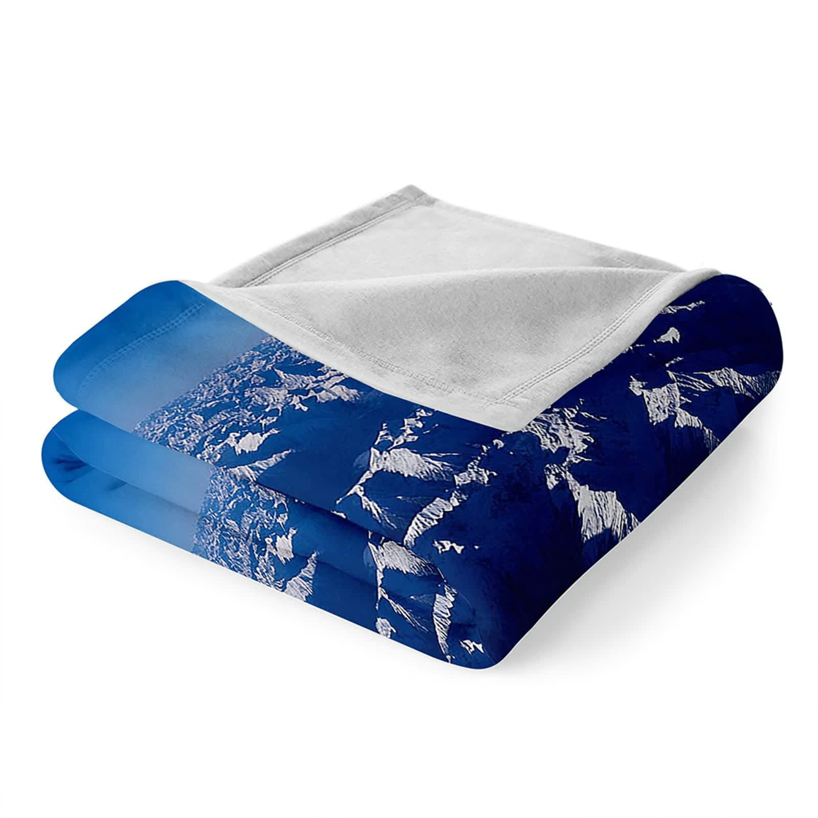 Aeici Couverture Polaire, Couvertures Polaires en Flanelle Couverture 180x220 cm Montagne Couverture Canapé Cadeau pour Adultes et Enfants