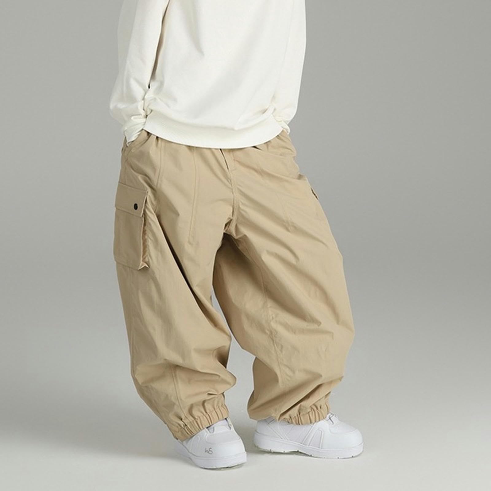Pantalones de Snowboard Impermeables Resistentes al Viento para Hombre y Mujer con Bolsillos