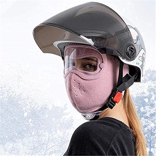 Miniatura 3 de Protección facial completa, máscaras cálidas de invierno, forro polar para montar a prueba de viento, gafas de alta definición con protección facial