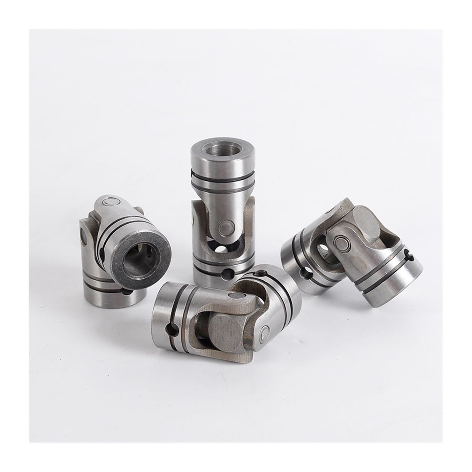 1 PCS 4mm-22mm Loch Zwei-abschnitt Kreuzgelenk Kupplung Welle Motor Stecker Kreuz Koppler Buchse mit Pin Clip Frühling(8x16x36mm)