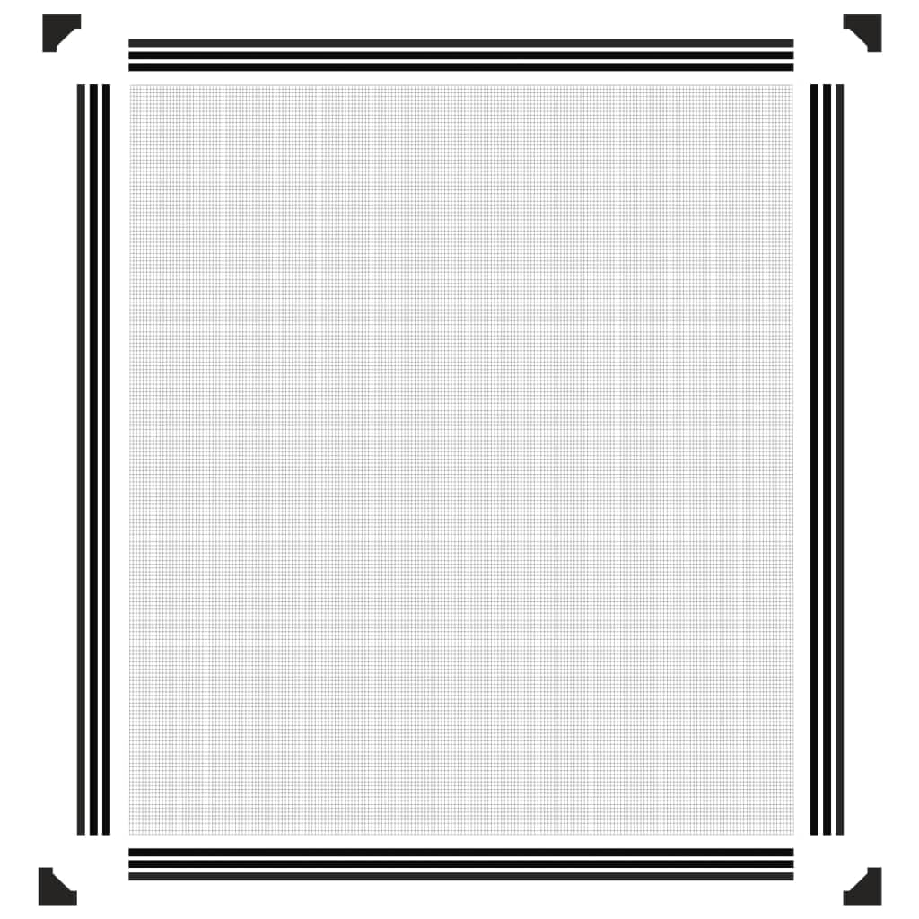 Générique Moskitiera magnetyczna do okien, antracytowa, 130 x 150 cm, siatka przeciw komarom z włókna szklanego, odporna na promieniowanie UV i wodę, łatwa instalacja bez wiercenia dzięki taśmie