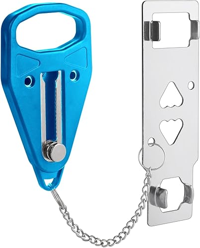 Cerradura de puerta portátil para viajes, cerradura de puerta, dispositivo de seguridad de autodefensa para el hogar, apartamento, hotel, motel,