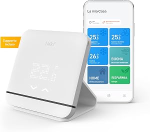 tado° Controllo Climatizzazione Intelligente con Supporto – Controllo condizionatore wifi – Compatibile con climatizzatori o pompe di calore dotati di telecomando a infrarossi – Gestione via app