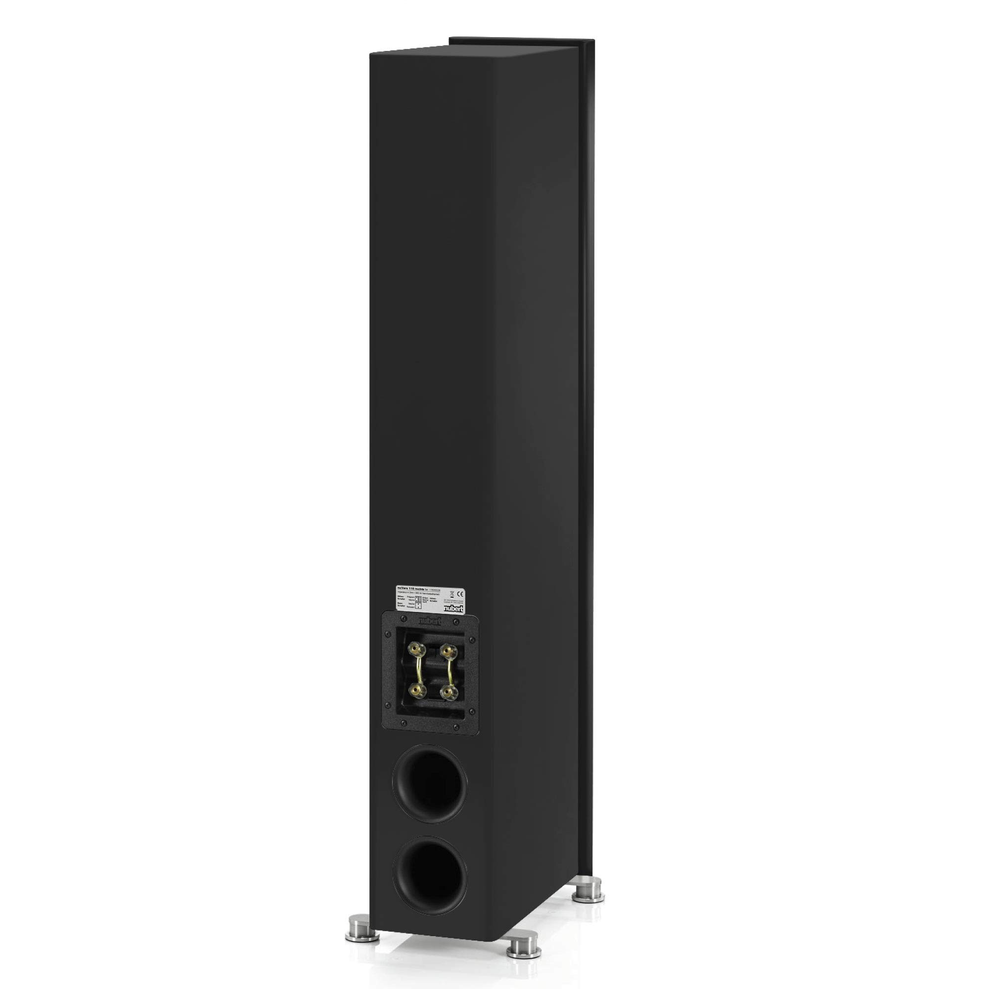 Nubert nuVero 110 | Rot/Schwarzes Standlautsprecherpaar | 2 Stück High End Standlautsprecher | Lautsprecher für Stereo | HiFi Qualität auf höchstem Niveau | Passiv Standboxen 3 Wegen Made in Germany