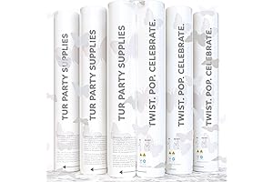 Wedding Confetti Cannon Poppers White Butterfly