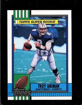 NFL Troy Aikman サインカード TROY AIKMAN Topps SUPER ROOKIE CARD Dallas Cowboys Football