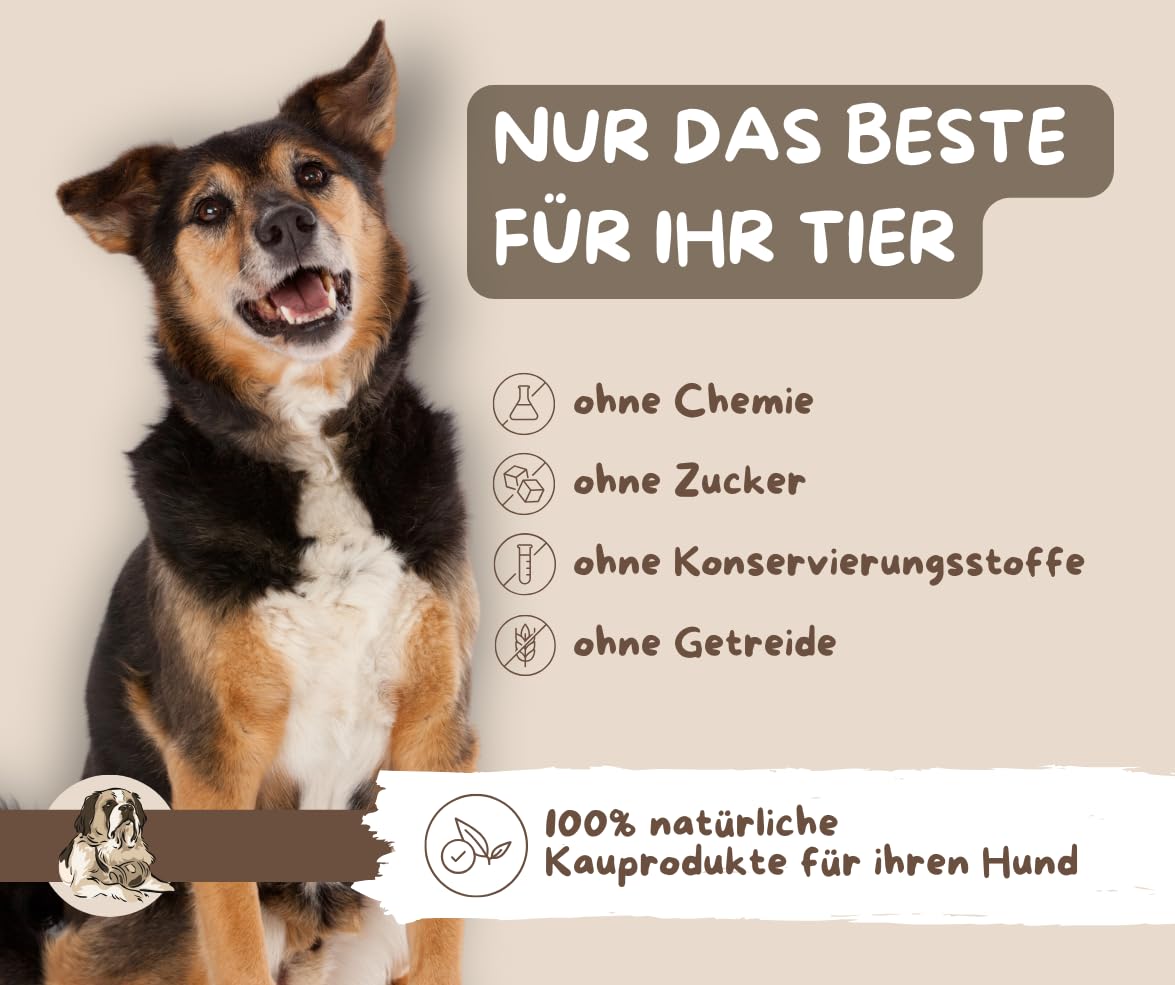 Warnick´s Tierfutterservice - Hundesnack - Getrocknete Kälberblase flach für Hunde – 100 % Rind, Naturkausnack luftgetrocknet – Zahnpflege & Kauspaß – fettarm & gut verdaulich – 2kg (ca. 60 Stück)