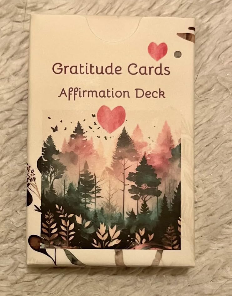 Gratitude affirmation cards, set of 30, card deck, unique colour and affirmation on each card, portable size, 8cm x 6cm - Image 3