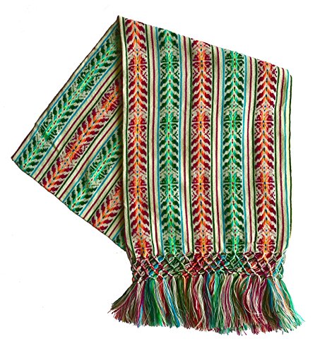 ALKIMIA INC Mexican Handmade Colorful Rebozo Shawl