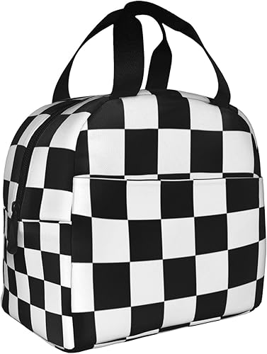 Miniatura 9 de Fiokroo Lonchera con aislamiento de pintura hippie, reutilizable, impermeable, para la escuela, trabajo, universidad, viajes al aire libre, picnic,