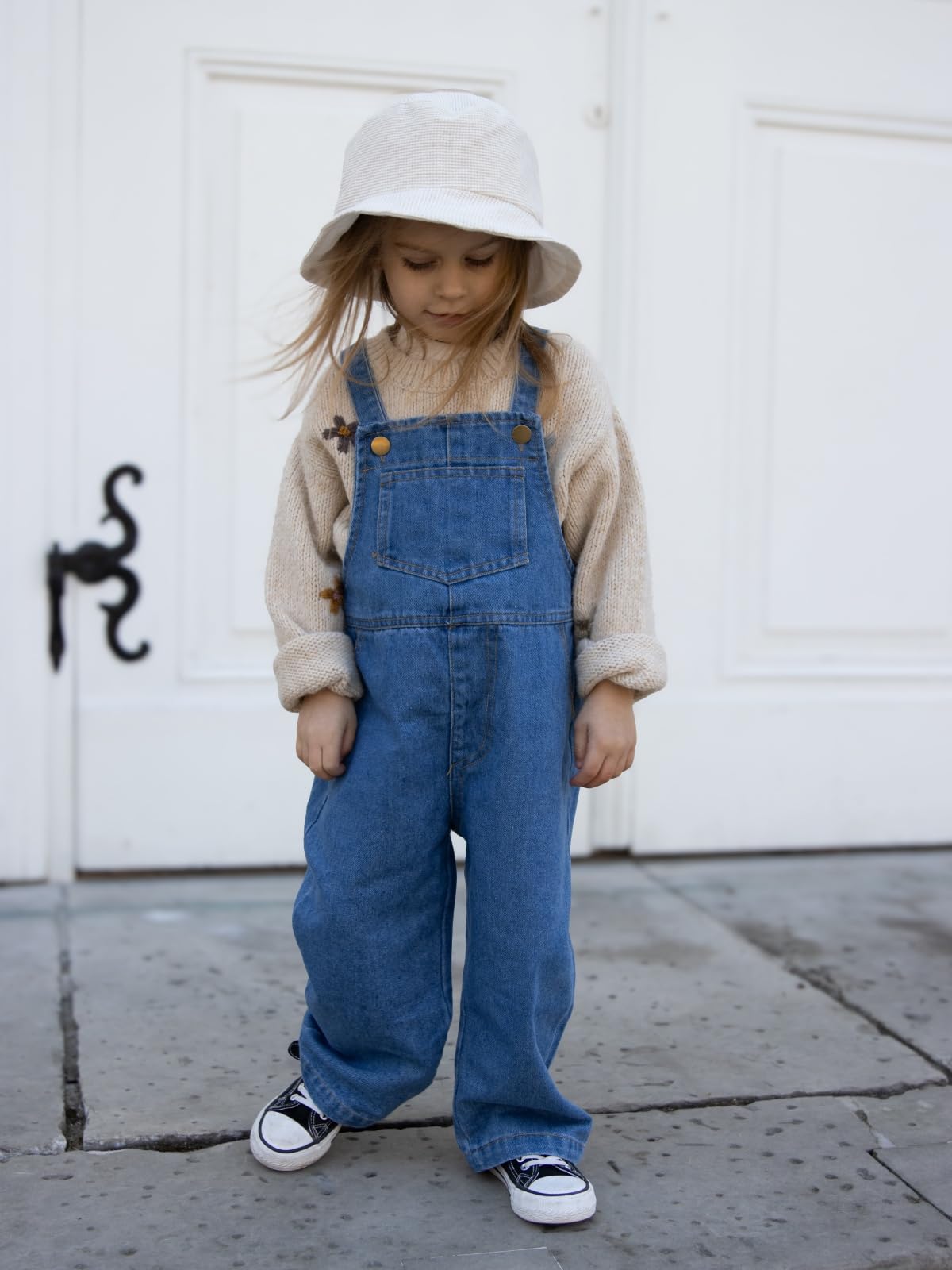 Petos Vaquero Azul Monos de Mezclilla para Niña de 2 a 7 Años