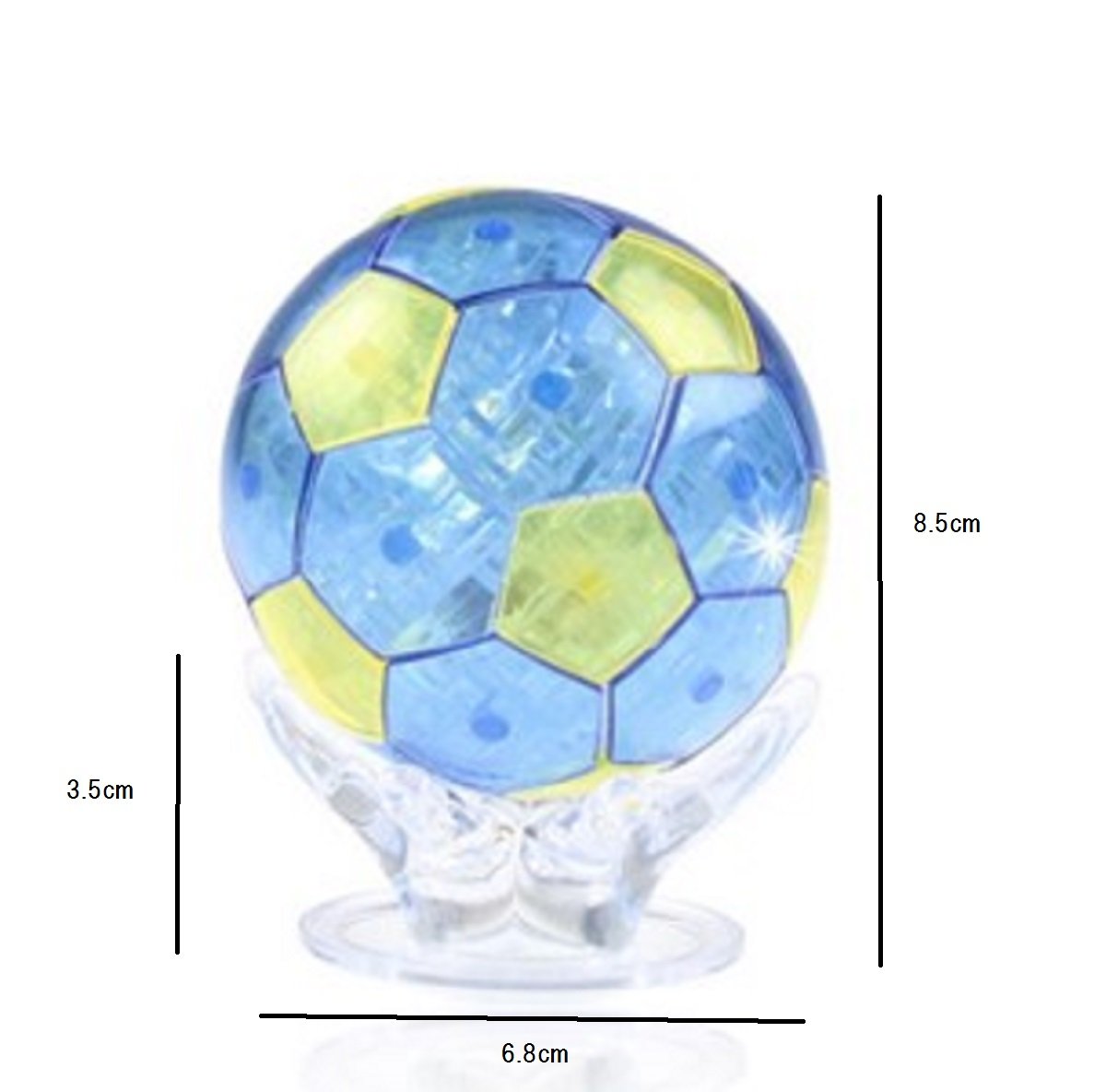 Amazon.co.jp: 3D立体パズル サッカーボールトロフィー LED点滅
