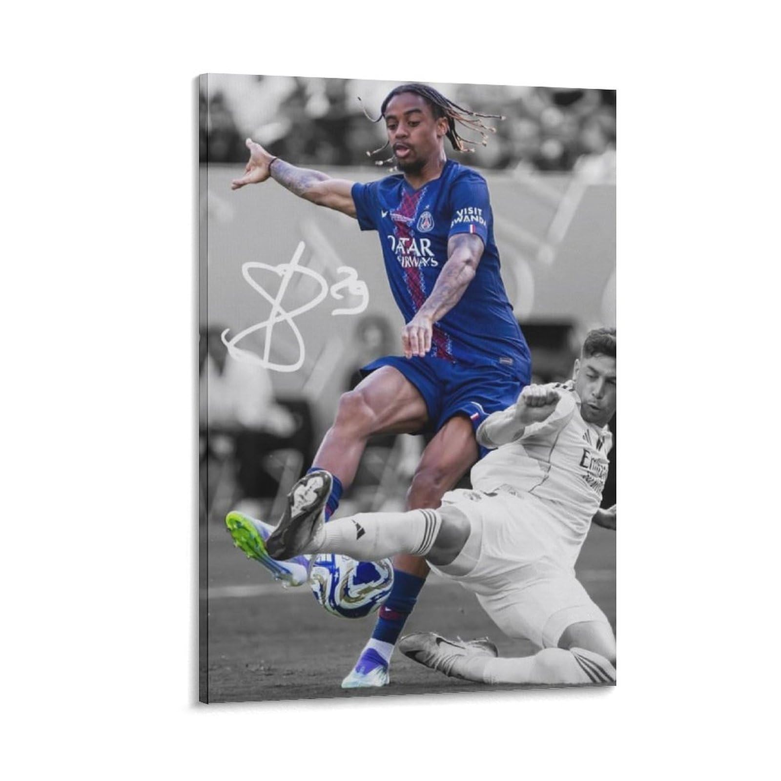 ASUIU Bradley Barcola Canvas Poster Picture Print Wall Art Poster Painting Canvas Posters Artworks Room Aesthetic 20x30inch(50x75cm)