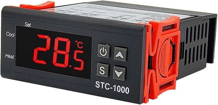 Thermostat stc-1000 Intelligent Digital Display Aquarium Incubator Freezer Seafood Machine Thermostat Temperature Controller Switch  Size 24V