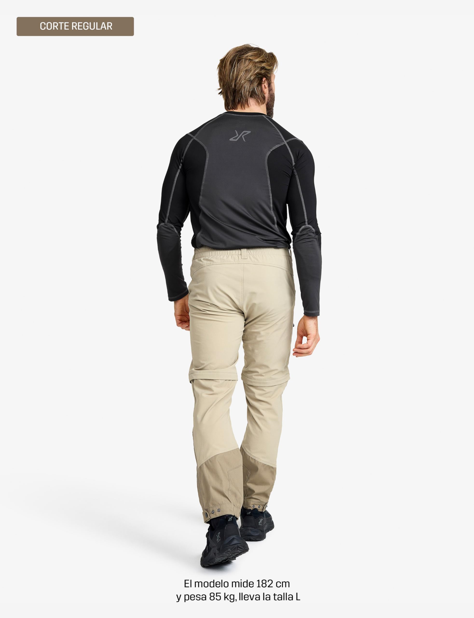 RevolutionRace Range Pro Stretch T Zip-Off Pants para Hombre, Pantalones Convertibles para Actividades al Aire Libre