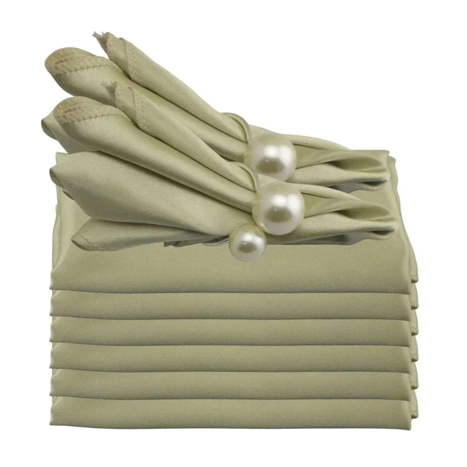 Satin Dinner Napkins 24pcs Shiny Satin Wedding Table Napkins 19"x19" Birthday Party Cloth Napkin Restaurant Coffee/Tea Towels(Color5)