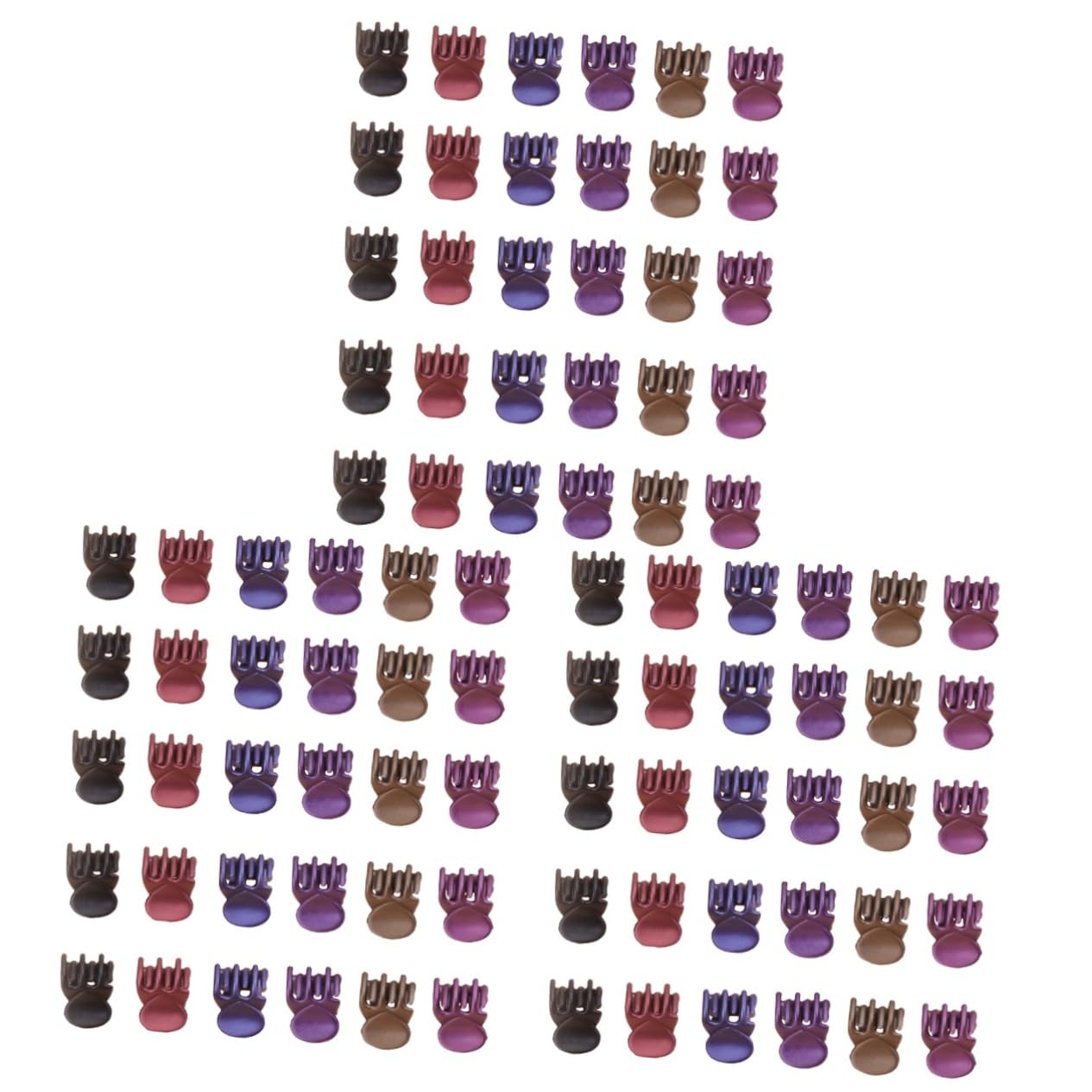 minkissy 216 Stk rutschfester Haargriff winzige Haarkralle Klauenklemme bunter Kieferclip haarschmuck Haarspangen Haarnadel Haarklammer Mini-Krallenclip Klaue Haarspange fassen Zubehör
