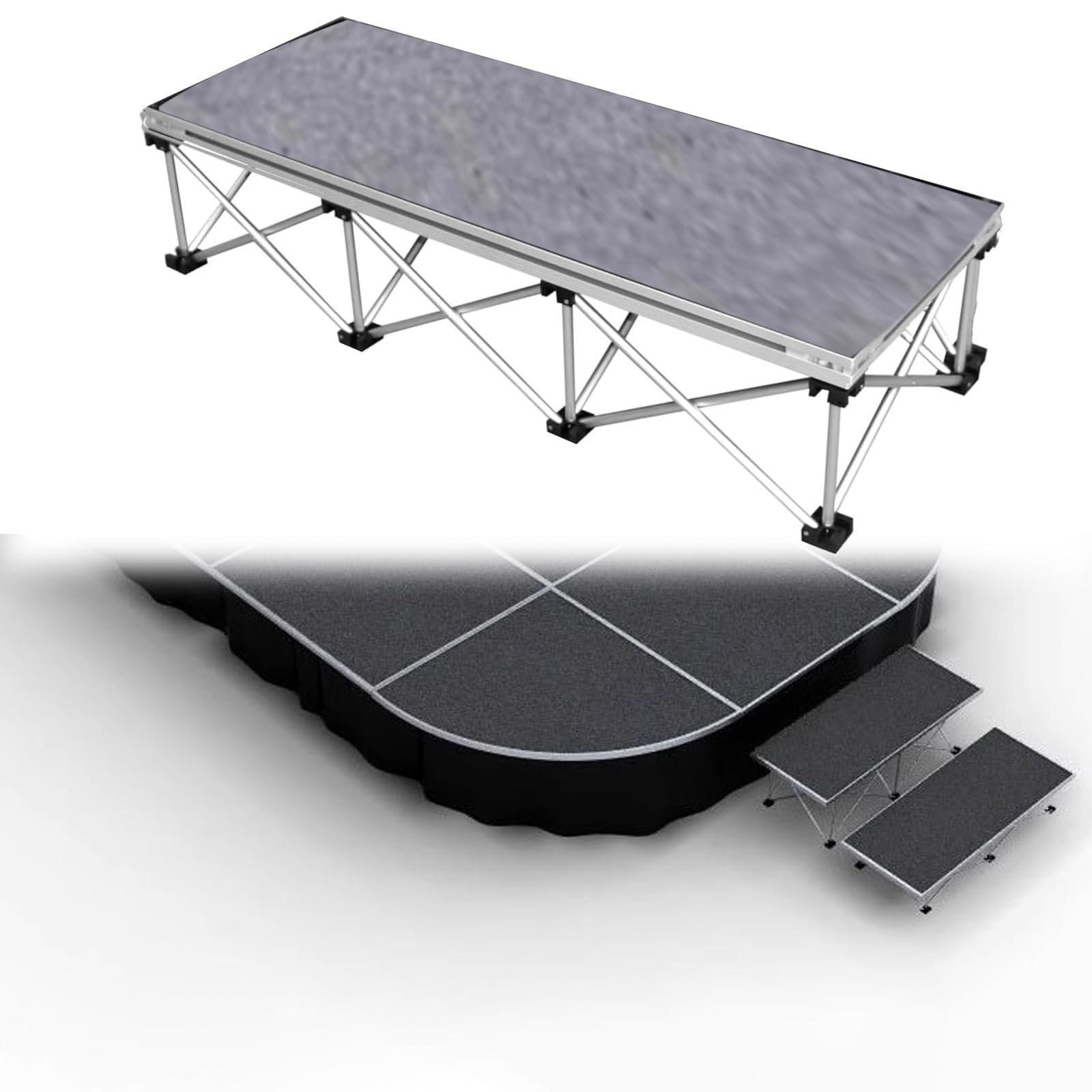 Amazon.co.jp: ポータブルステージプラットフォーム 3.3/4 Ft