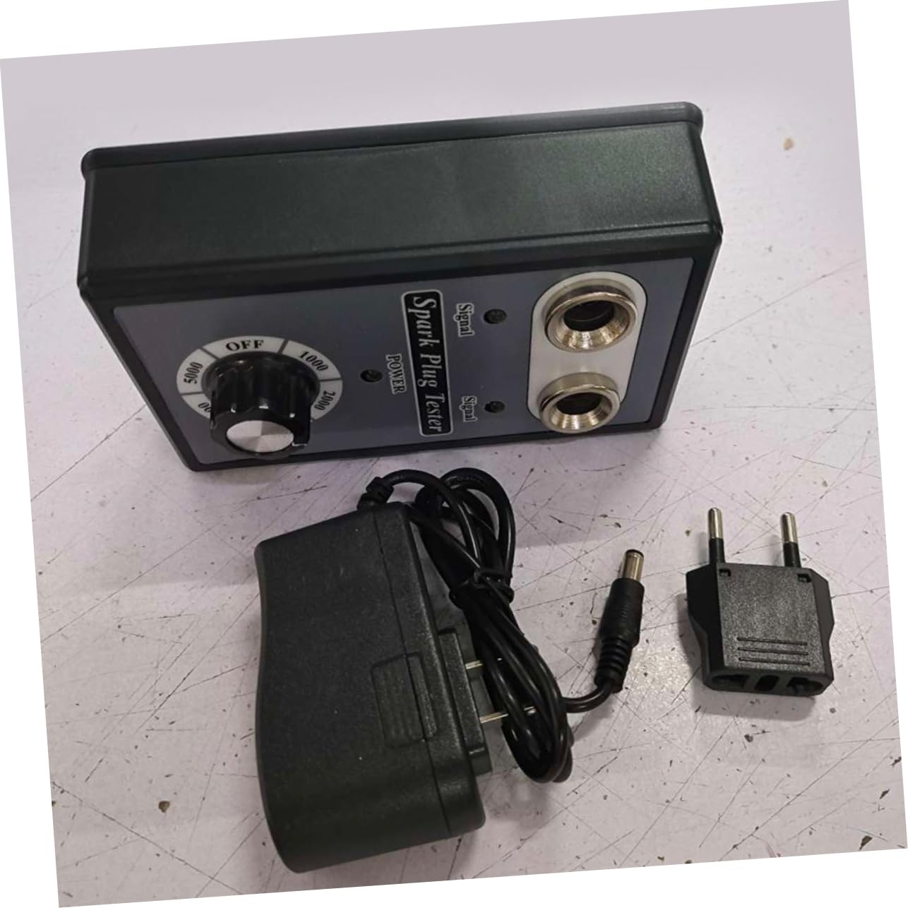 GLEAVI Comprobador De Bujías Línea De Chispa Dos Orificios Para Prueba De Bobina De Encendido Detector De Diagnóstico Para Automoción