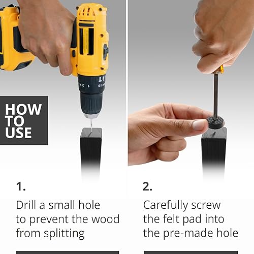 Miniatura 5 de X-Protector Patas de goma roscadas  32 piezas de 0.95 pulgadas  Almohadillas antideslizantes de alta calidad para muebles  Protectores de patas de