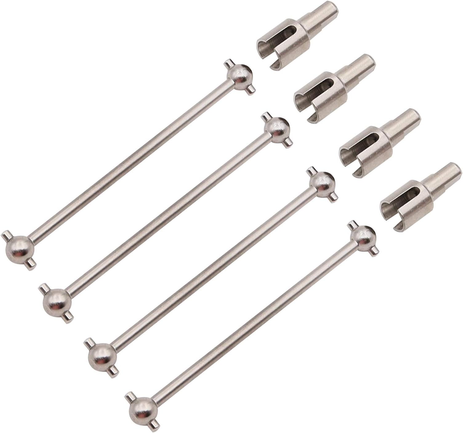 Metal 4PCS Rear Dogbone shafts & 4PCS Differential Cups RC Cars Upgrade Parts for WLtoys 144001 1/14 RC Car Truck Buggy Replacement Accessories