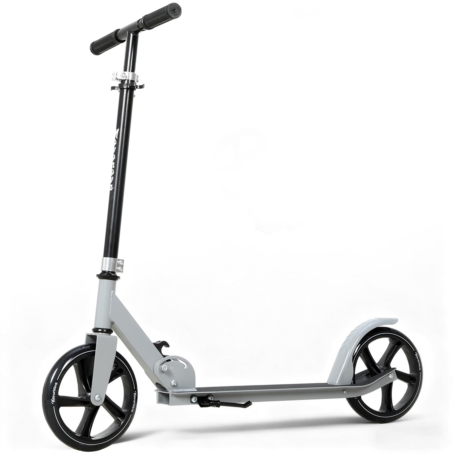 Trottinette Ado Pliable, Trottinette Adolescent avec Guidon Hauteur Ajustable 3 Niveaux, Trotinette Enfant Grande Roue 200MM Résistant, Trotinette Enfant/Ado 9-14Ans 125-175CM Charge 100KG