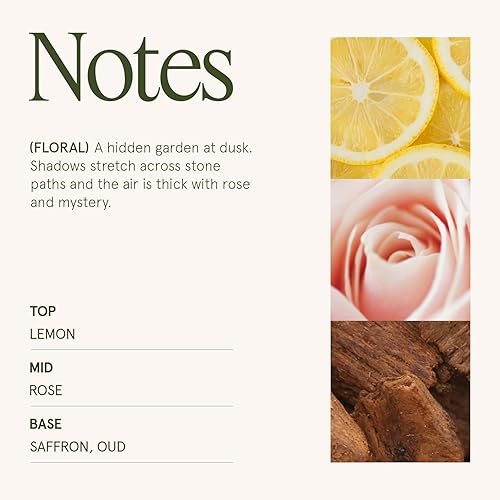 Miniatura 4 de La Jolie Muse - Vela Rose Noir & Oud - Limón, rosa y oud - Vela grande de 19 oz con mecha de madera, cera de soja natural y 90 h de combustión