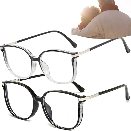 Miniatura 8 de LSNTUU Glassesith - Lentes de lectura portátiles para mujer, antiluz azul, con diamantes brillantes