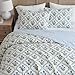 Martha Stewart - Twin Quilt Set, 100% Soft Cotton Floral Bedding for Year Round Comfort, 2 Piece Bed Set with Matching Pillowcase (Chloe Green)