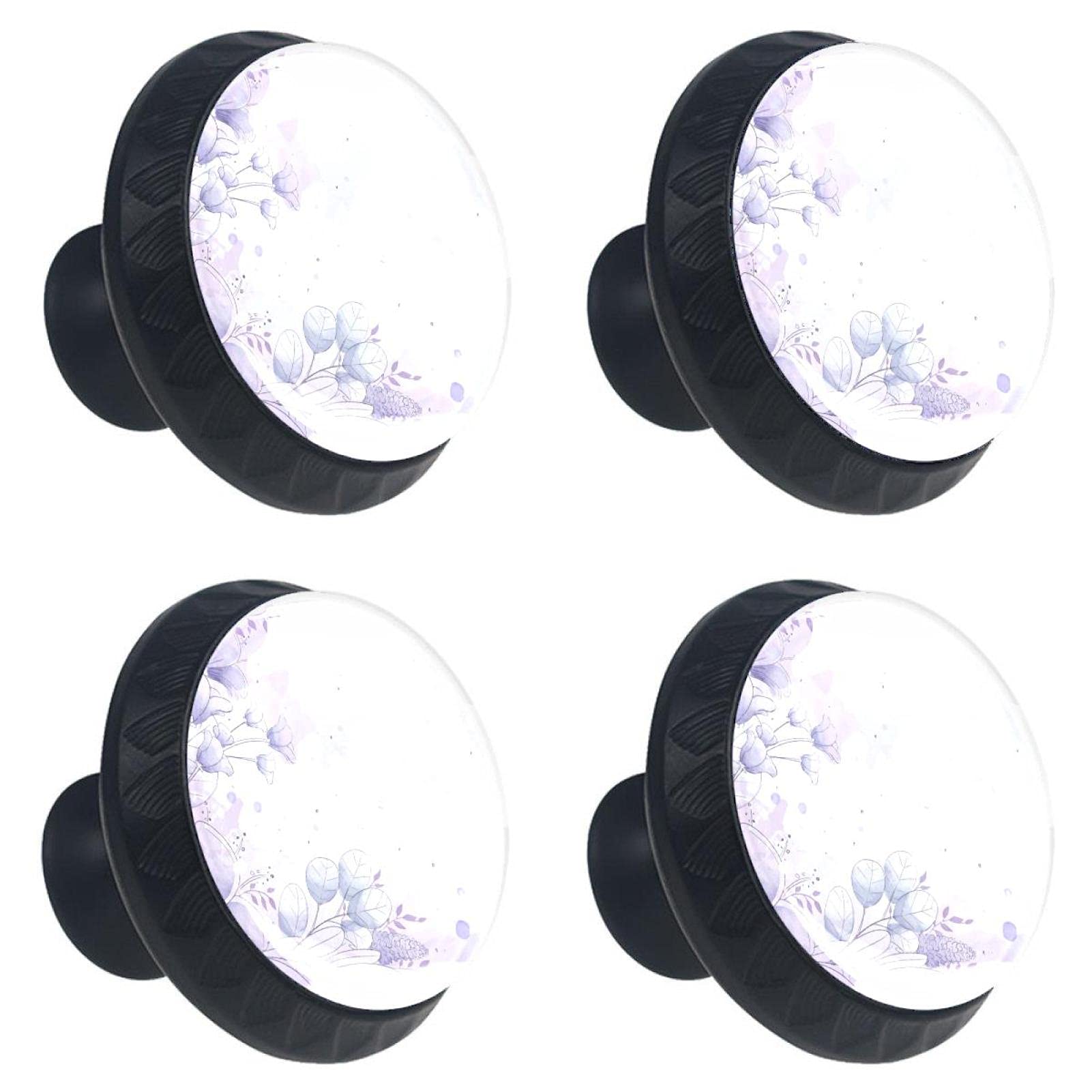 Boutons de tiroir en cristal 30 mm lilas : rénovez facilement vos placards ternes