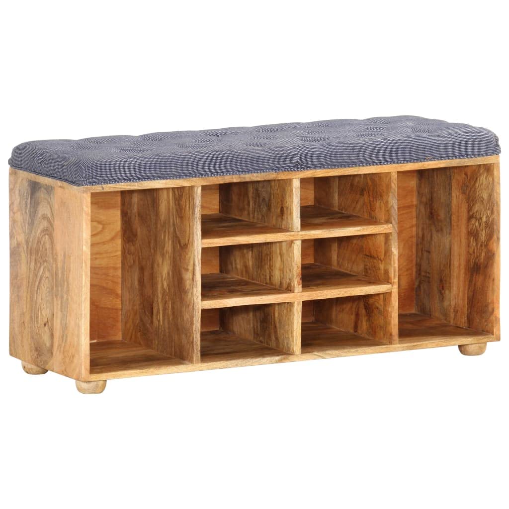 Ławka wejściowa 100 x 35 x 47 cm z litego drewna mango